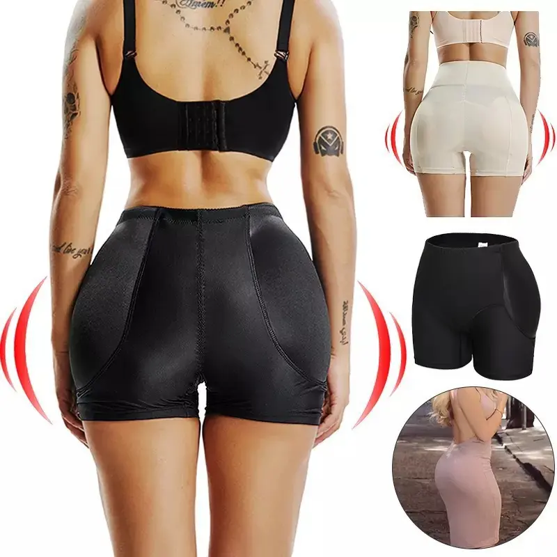 Shaping pants, rich hip pants, women's bottoming, hip increase, false butt hip lift pants, fixed sponge body beauty belly panties
