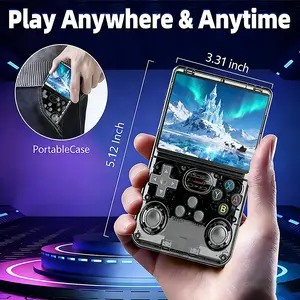2026 New R36SP Retro Game Console, Handheld GameConsole, Video Game Console, Portable Build, 128GBStorage, Ultra HD IPS Screen, Red/Blue/Black, Best Men'SGift Set, Christmas Gift, Valentine'S Day Gift