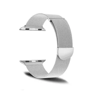 High-End Metal Milanese Magnetic Strap, Two-Piece Design, Fits 38mm-49mm Apple Watch, Metallic Finish, Perfect Gift Choice, Smartwatch Accessories