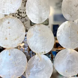 Capiz Garland Strand - Natural White - 6-ft