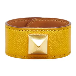 Pre-owned HERMÈS Others Small Leather Goods Hermes Medor Leather Bracelet