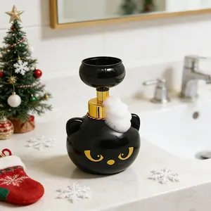 Cat Paw Foam Soap Dispenser Refillable Foaming Pump with Paw-Shaped Foam Fun Bathroom Kitchen Hand Soap Bottle for Kids Cat Lovers Christmas Gift Ideas cat  paw  soap paw-shaped foam  dispenser