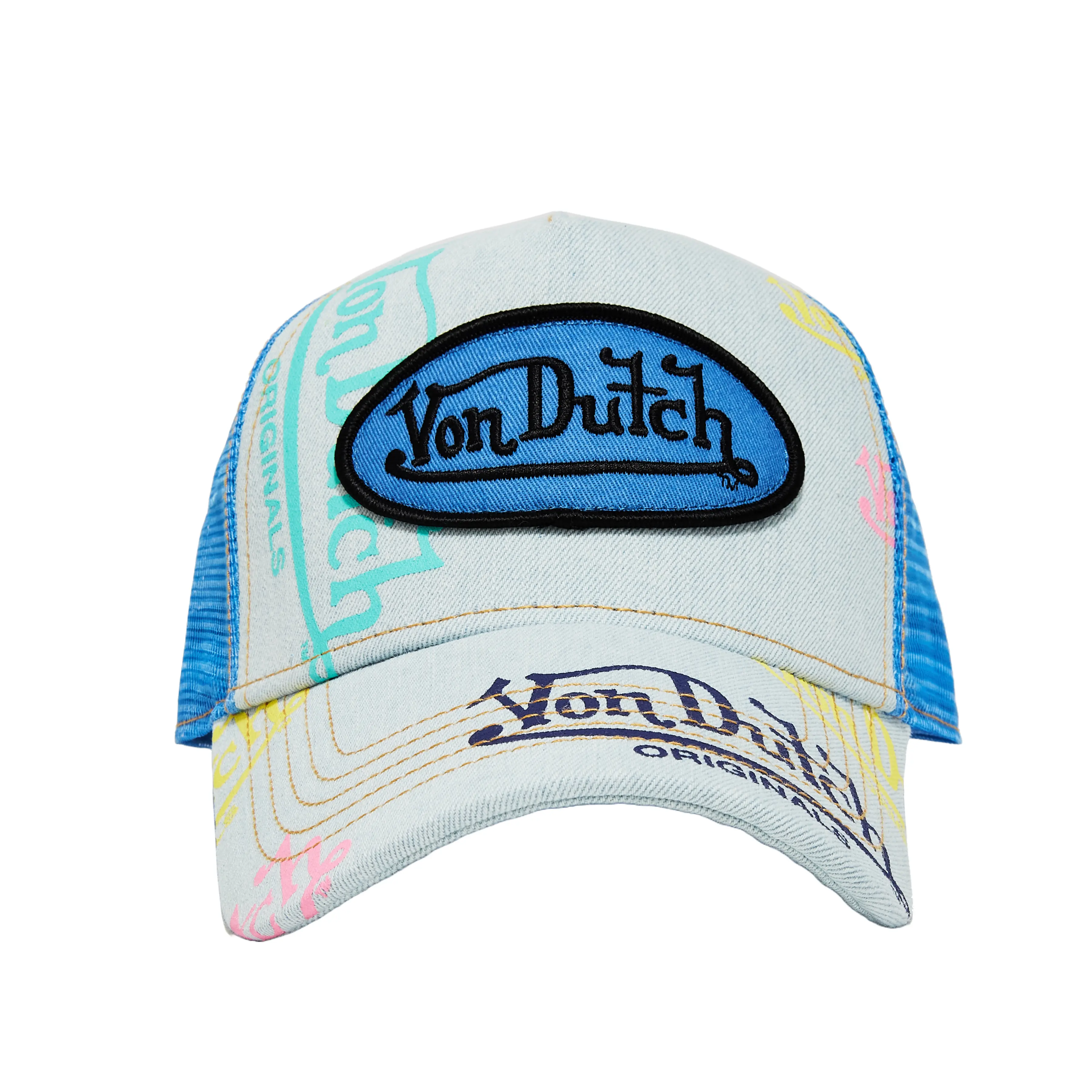 Light Denim Blue Logo Trucker Hat