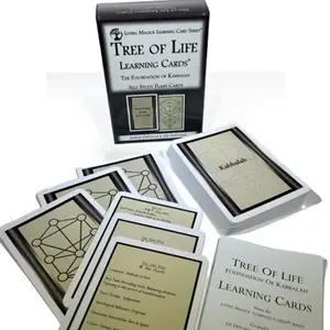 Living Magick TREE OF LIFE LEARNING CARDS - Learn the fundamentals of Kabbalah faster and more easily - Beginners and Advanced Learners - Keywords and names for Sephiroth, Archangels, Pathworking for Spiritual Growth and Enlightenment