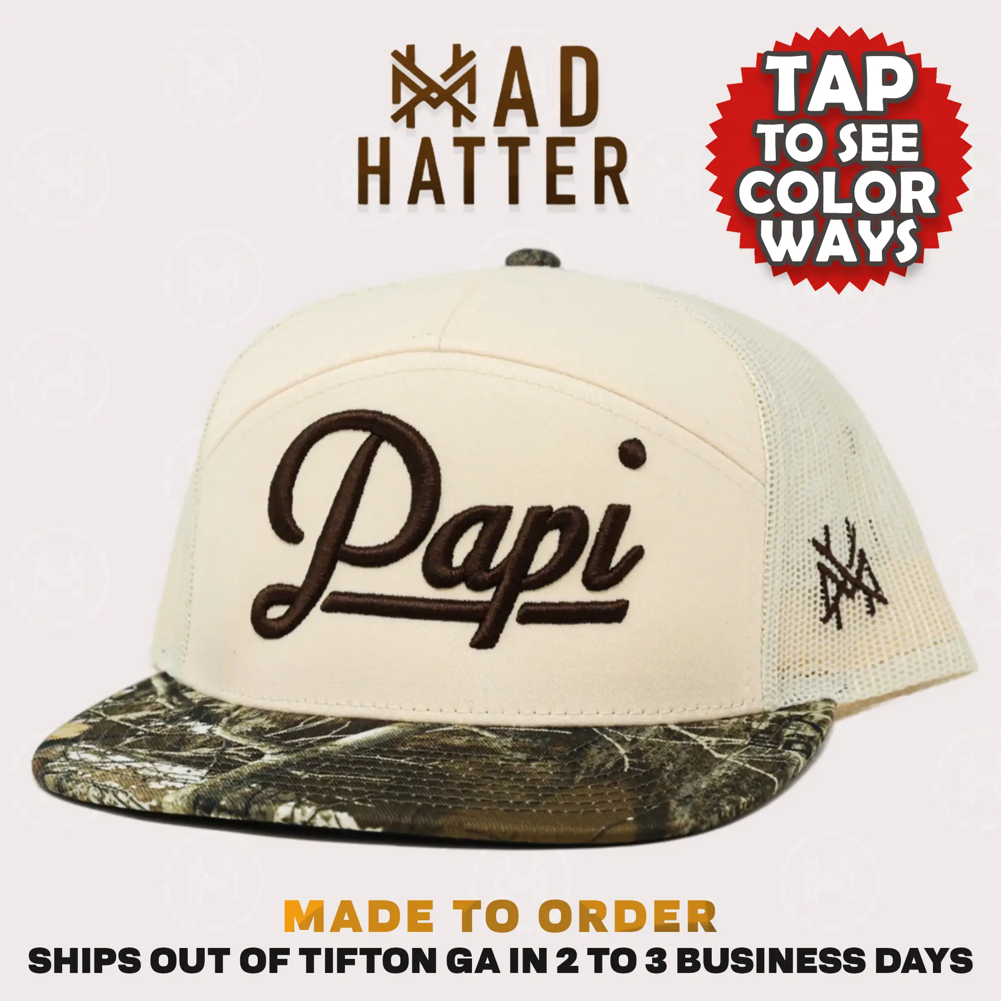 Papi Embroidered Premium Trucker Hat