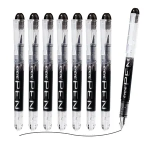 EYEYE Disposable Fountain Pens Fine Point, 8 Pack, Stainless Steel Nib, Smooth Writing for Journaling, Drafting, Sketching, Doodling & Office Supplies Calligraphy fun desk supplies