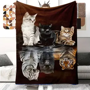 Ultra-Soft Micro Fleece Throw Blanket - Cozy Polyester for Sofa Couch Office Camping & Travel - Ideal Gift for Thanksgiving & Christmas