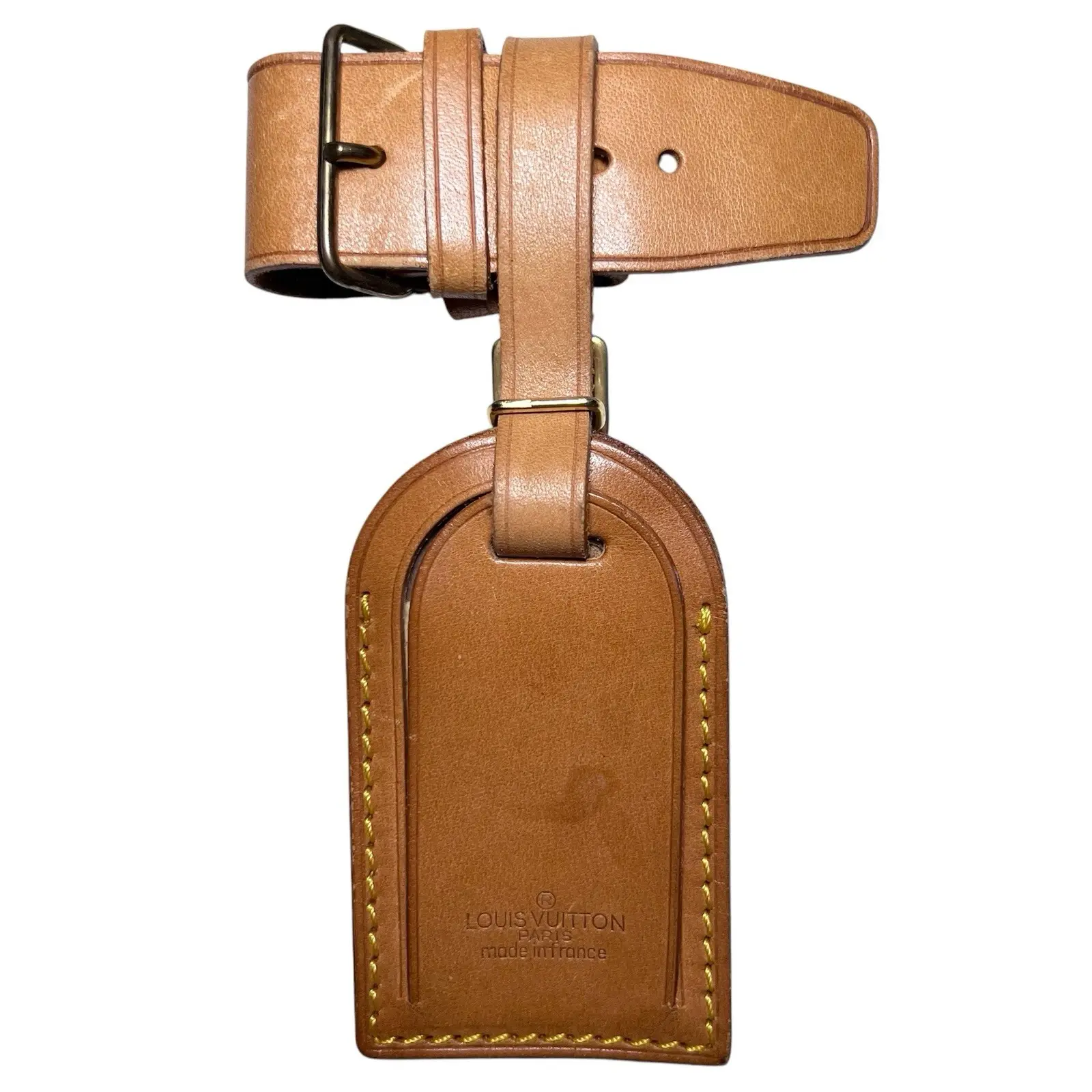 Pre-owned Louis Vuitton leather Luggage Accessories Preowned Vachetta Luggage Tag