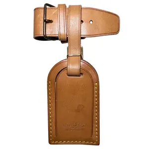 Pre-owned Louis Vuitton leather Luggage Accessories Preowned Vachetta Luggage Tag