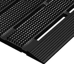 Heavy Duty Outdoor Mat - 18 x 30 Inches Non-Slip Drainage Floor Mat for All Weather Garage Pool Home Entry Indoor Mud Mat