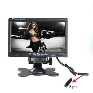 7" In-dash Desktop Car Monitor 7 inches LED Camera Infrared Light+GPS Wireless Transmitter Car Video Player Car Monitor