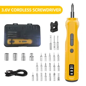 Hanwise 4.2v screwdriver is rechargeable, equipped with a charger and multiple types of blade heads. Suitable for disassembling, assembling, and repairing digital appliances, it is a good helper that is always available at home. outdoorfun