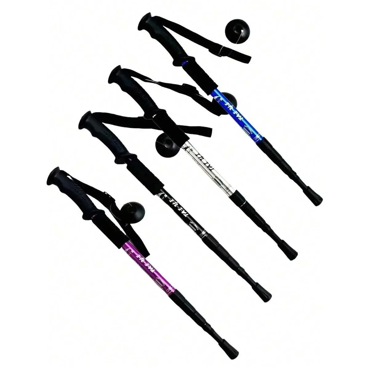 1pc Multicolor Collapsible Staff Hiking Stick - Super Lightweight Aluminum Alloy Telescopic Trail Hiking Stick for Hiking/Light Outdoor Activities, Camping, Mountaineering, Collapsible Staff Hiking Sticks