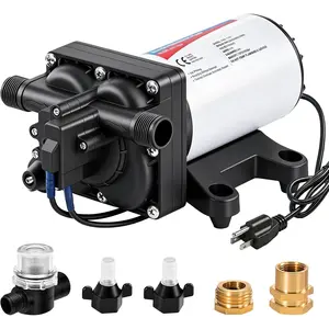 Water  Diaphragm Pump 110V AC 5.5GPM 70PSI Self Priming RV Water Transfer Pump 110   Demand for  Kitchen RV Garden Irrigation  Washing Rain Barrel Lawn Camper