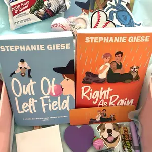 Large North Bay book box (Contains Out of Left Field and Right as Rain, plus swag for each book)