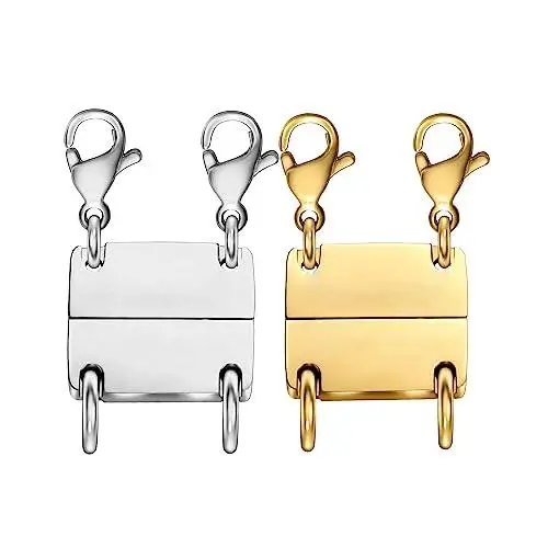 2 pcs Lobster silver+golden