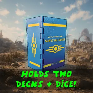 Fallout Inspired Double Deck Box | Decorative Card Storage | Holds Two Commander Decks + Dice or Tokens!