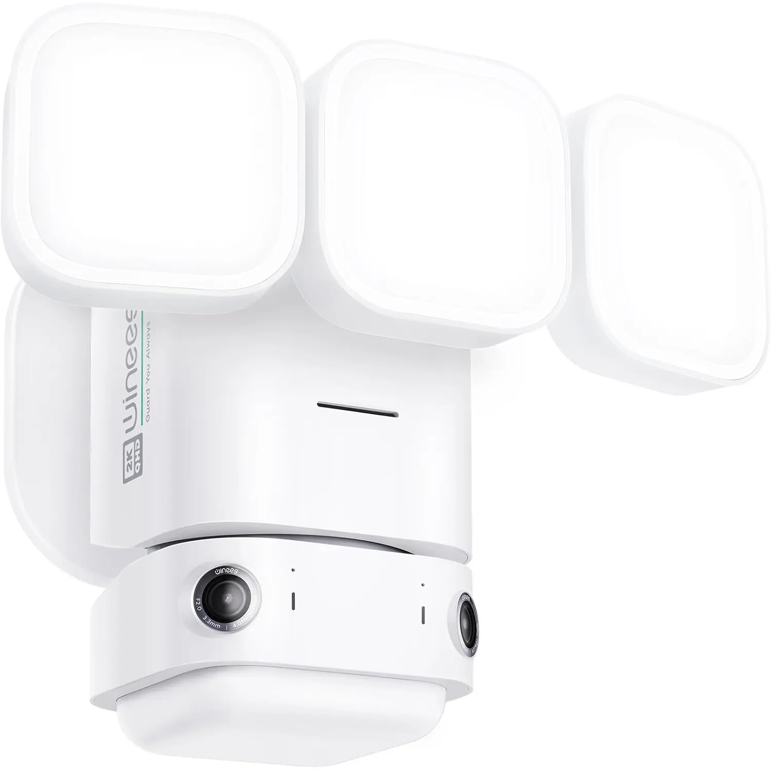 Floodlight Camera, Wired 2K HD Dual-Lens Outdoor Security Camera