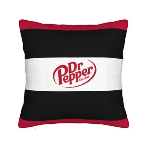 1PC Dr Pepper Gay Pride Flag Winter Holiday Farmhouse Home Deco Zipper Closure Hand Washable Machine Washable Decorative Cushion Covers Without Pillow Cores