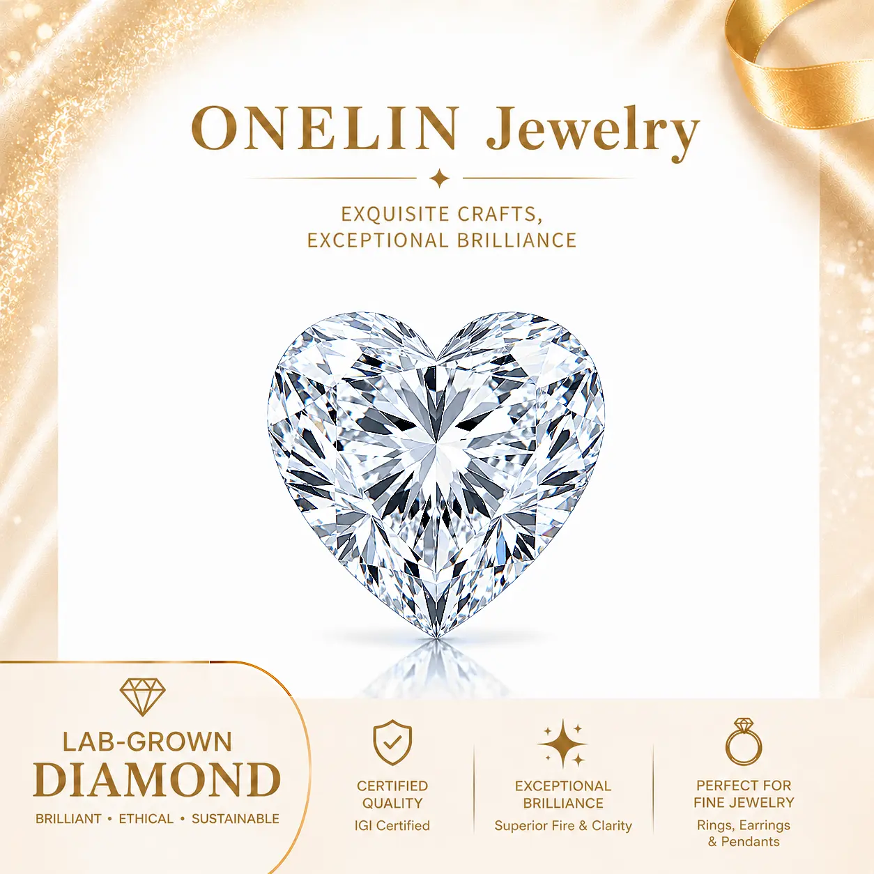 IGI Certified Heart Lab-Grown Diamond