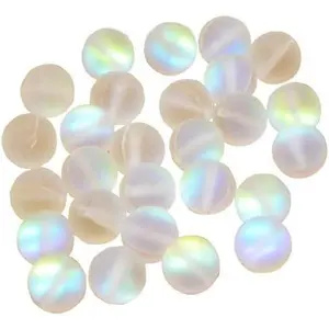 100 count Matte  Glass Beads   Beads Moonstone Beads for  Making 8mm