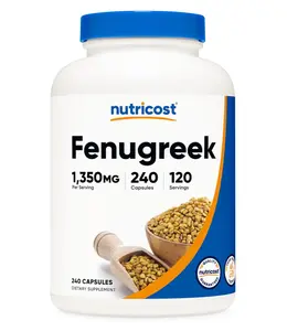Nutricost Fenugreek Seed 1350mg, 240 Capsules - Gluten Free, Non-GMO, 675mg Per Capsule