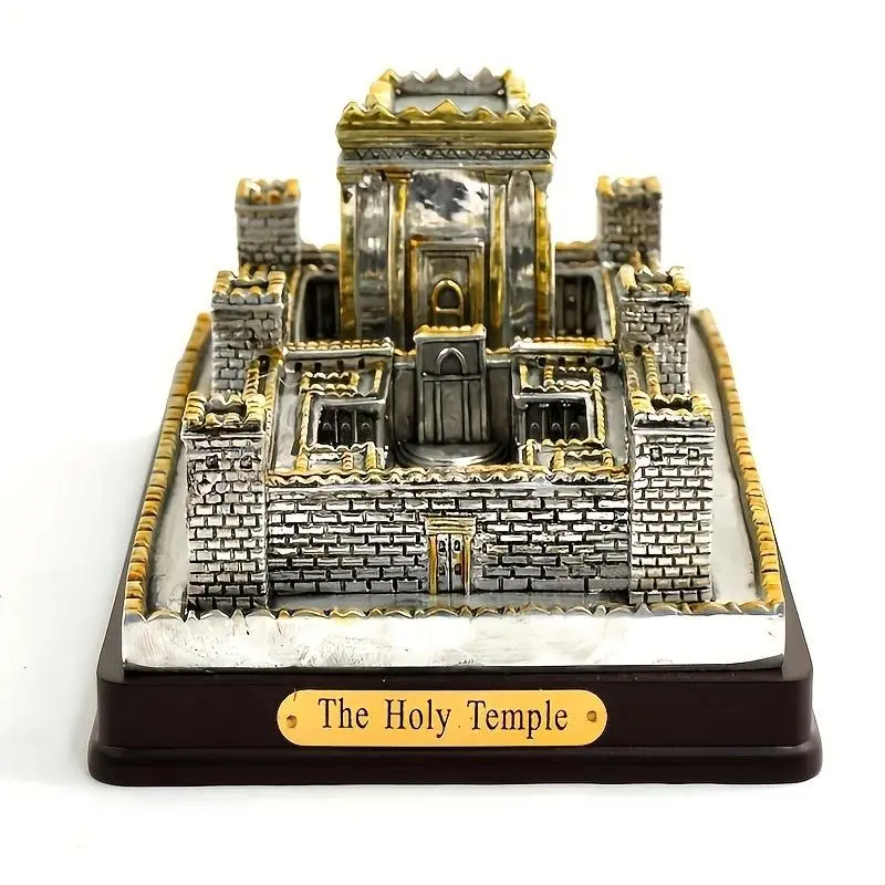 Resin Castle Design Ornament, Decorative Figurine, Decoration Figure, 1 Count Holy Temple Model Decoration Craft, Home Decor for Living Room, Study Room, Bedroom, Office
