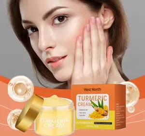 West Month Turmeric Moisturizing Face Cream brightens skin tone, replenishes moisture, nourishes and moisturizes the skin, providing daily gentle care