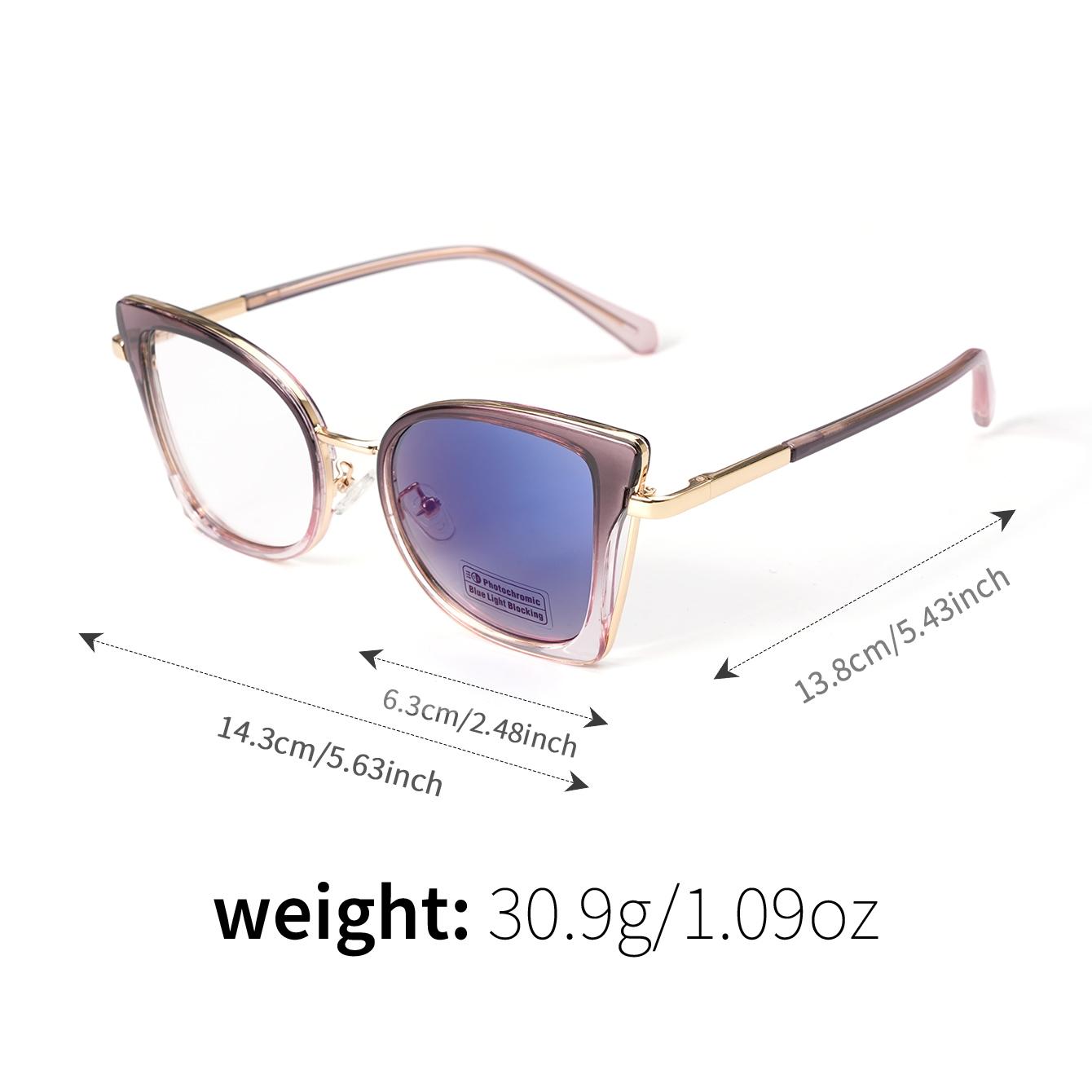 Original design, new trendy cat’s-eye sunglasses that change color when exposed to UV rays. Stylish, personalized, UV-protective, and sun-protective sunglasses suitable for both men and women.
