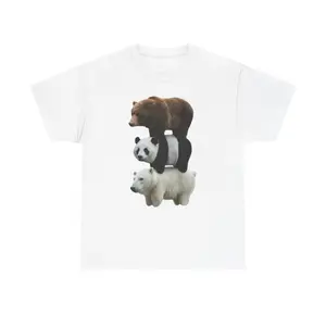 We Bears Realistic Tshirt, Cotton Animal Shirt