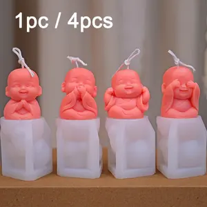 Silicone Candle Mold Set, 3-Piece Silicone Molds for Candles & Decorative Items, Durable Craft Supplies for Home Use, Candle Making Kit
