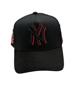 BIG BOSS HATS NY BLACK/RED SNAPBACK BBNYCRYS BKRED