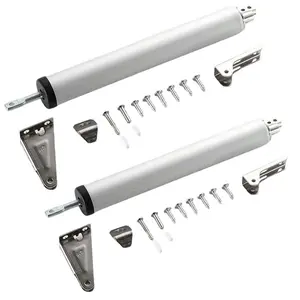 2-Pack Automatic Door Closer with Buffer Device, 90 Degree Position Locking, Easy Installation, Quiet and Safe for Office/home Use, Door Hardware