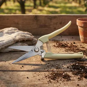 1PC,gardening pruning scissors, stainless steel, sharp and durable, special for flower potting pruning, ergonomic handle, suitable for home and outdoor, holiday gifts