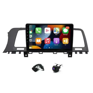 Android 15 Car Stereo GPS Navigation 4+64G for Murano Z51 2008-2014 with Carplay Android Auto 9in Car Radio with Bluetooth WiFi FM/RDS SWC + AHD Backup Camera