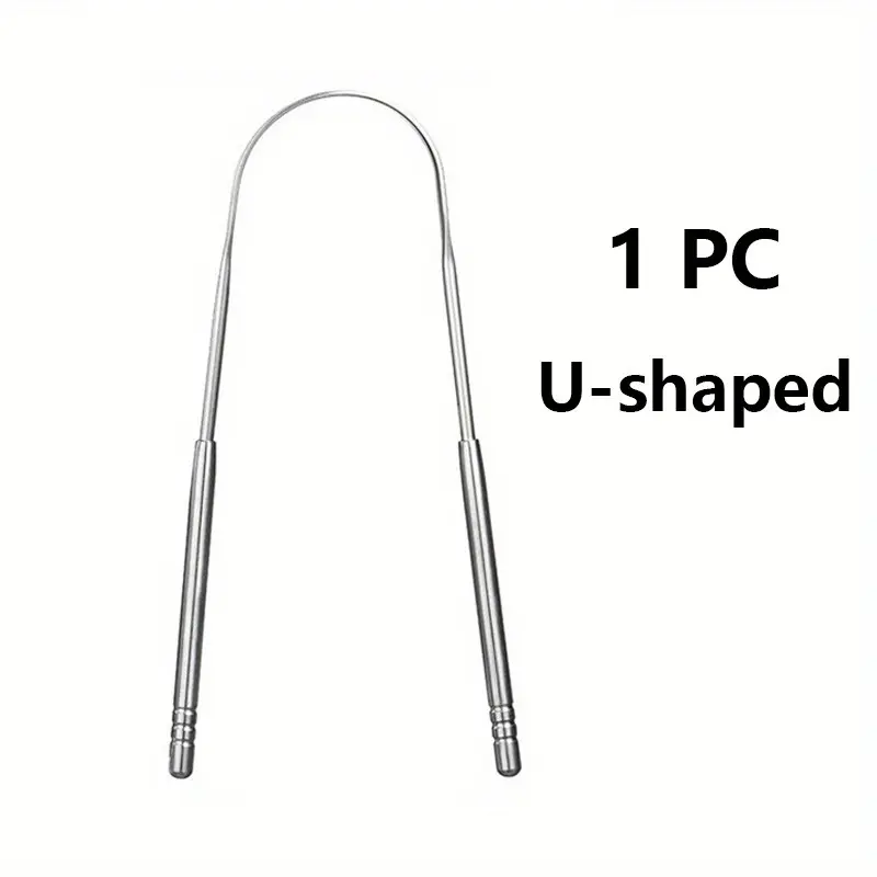 Tongue cleaner, 1pc/3pcs stainless steel tongue scraper set, adult tongue scraper, tongue scraper against bad breath, tongue brush, Tongue Scraping Tool, Oral Care Tool, Oral Hygiene Tool, helps eliminate bad breath (silver)