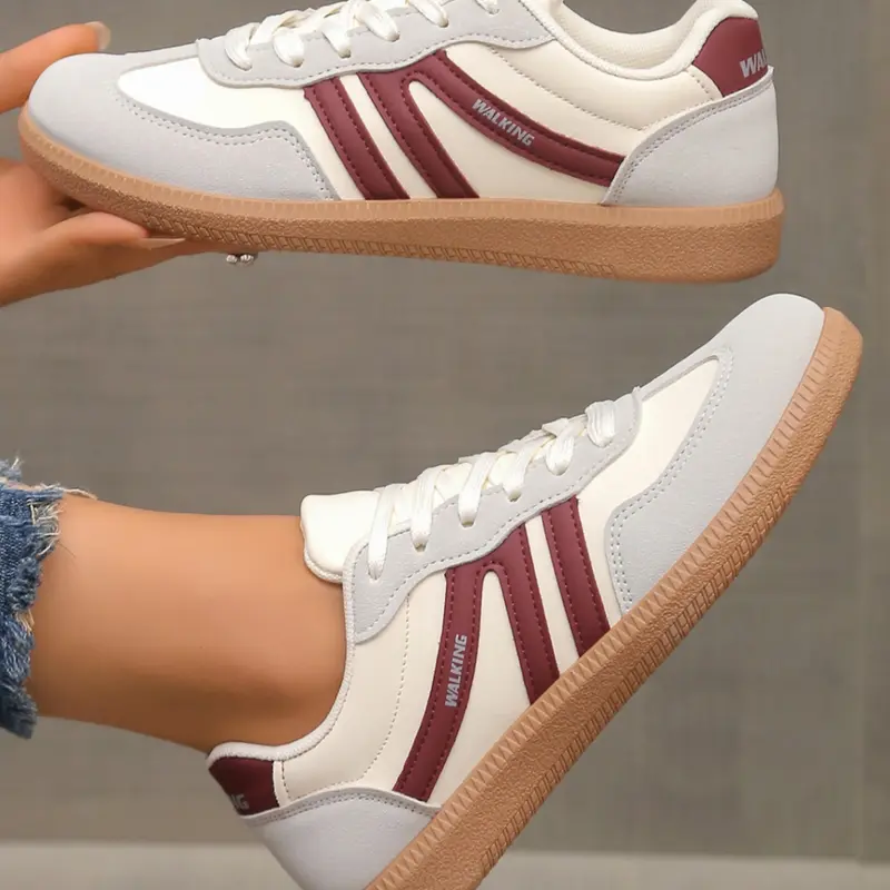 Women's Casual Walking Shoes, Spring & Fall Elegant Sporty Running Fashion Round Toe Low Top Outdoor Running Sneakers, Versatile Lace-Up Design, Running Walking Shoes, Trendy Running Shoes