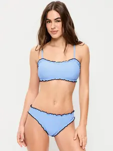 Old Navy Women's Scoop-Neck Ruffle Swim Top