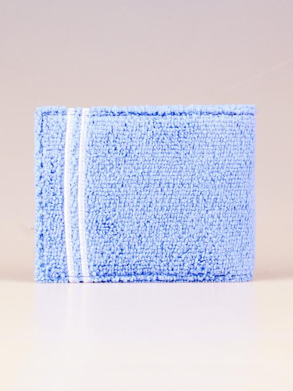 Blue Towel Cloth High-Quality Men's Two-Fold Wallet, Fashion Personalized Card Holder, ID Window, Stylish and Durable