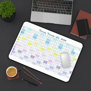 2026 Full Year View Calendar Desk Mat, Stylish Office Decor, Perfect womens home office, Home Office Essentials, Unique Desk Calendar