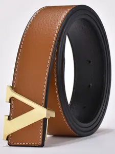 Men's Business Casual Belt, Trendy Exquisite Belt, Alloy Buckle Smooth Double Leather Belt, Christmas Gifts, Creative Gift Box Packaging