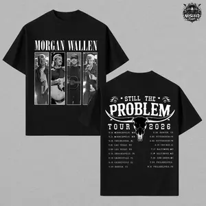 M. Wallen Still The Problem Tour 2026 Shirt – Vintage Washed Oversized Country Concert T Shirt, Western Cowboy Aesthetic, Music Tour Dates Graphic Tee, Heavy Cotton Unisex Shirt, Gift for Country Fansv