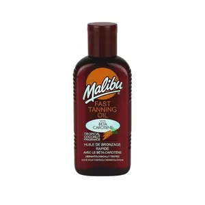 Sun Fast Tanning Oil - Tan Accelerator for Outdoor/Tanning Bed, Beta Carotene Carrot Extract & Vitamin E for Moisture & Hydration, Water-Resistant, Coconut, Cruelty-Free, Made in UK (6.8 Fl Oz)