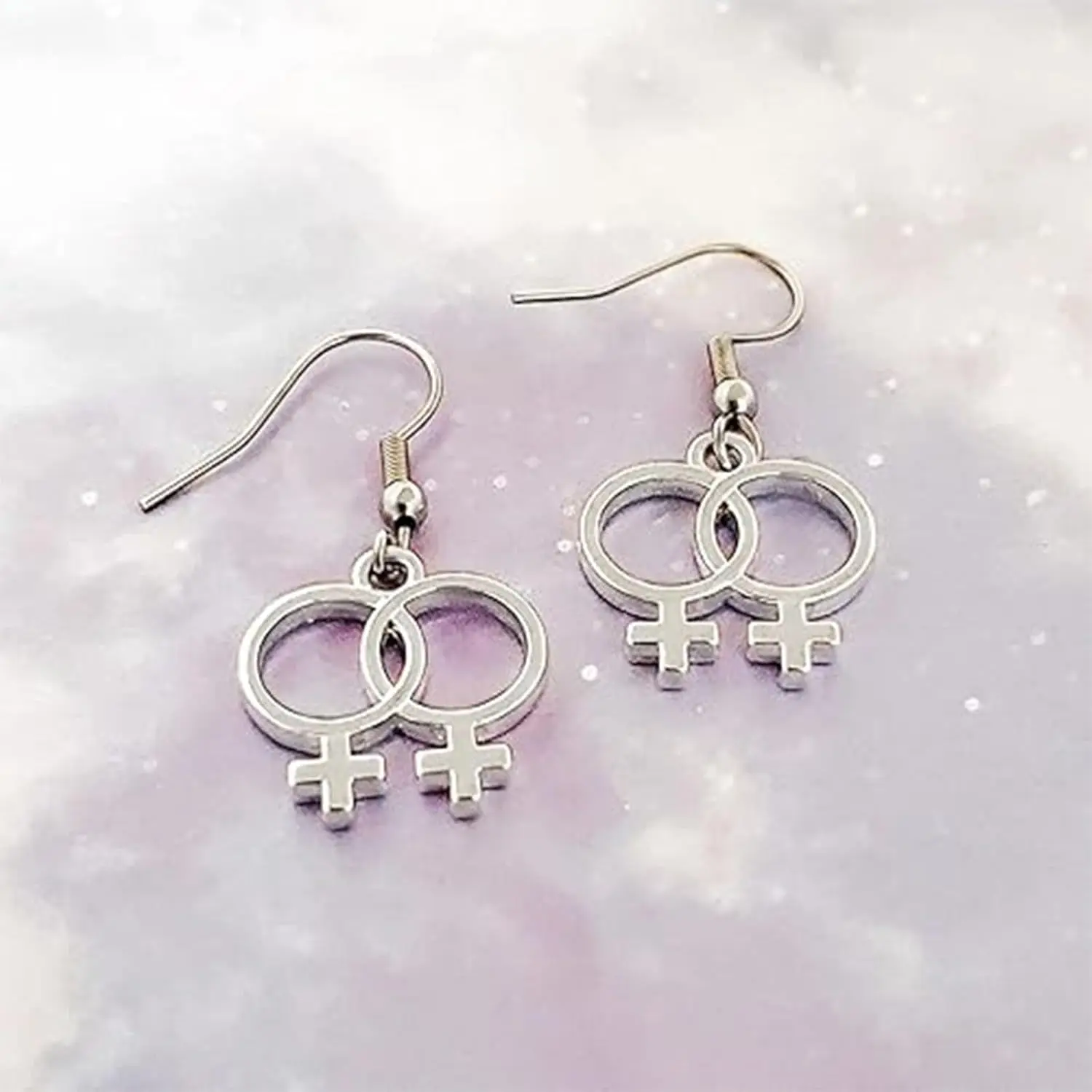 Colorful Rainbow Dangle Earrings for Women - Casual LGBTQ and Lesbian Pride Statement Piece for Pride Month, Chic