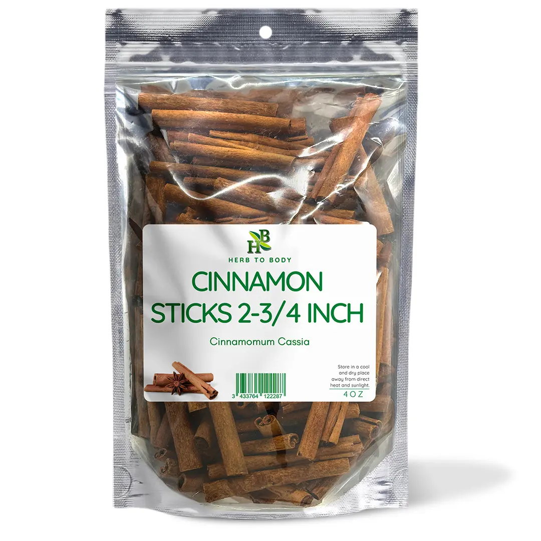 Cinnamon Sticks - 2-3/4 in Length, Packaged in a Fresh-Seal Bag | Herb To Body