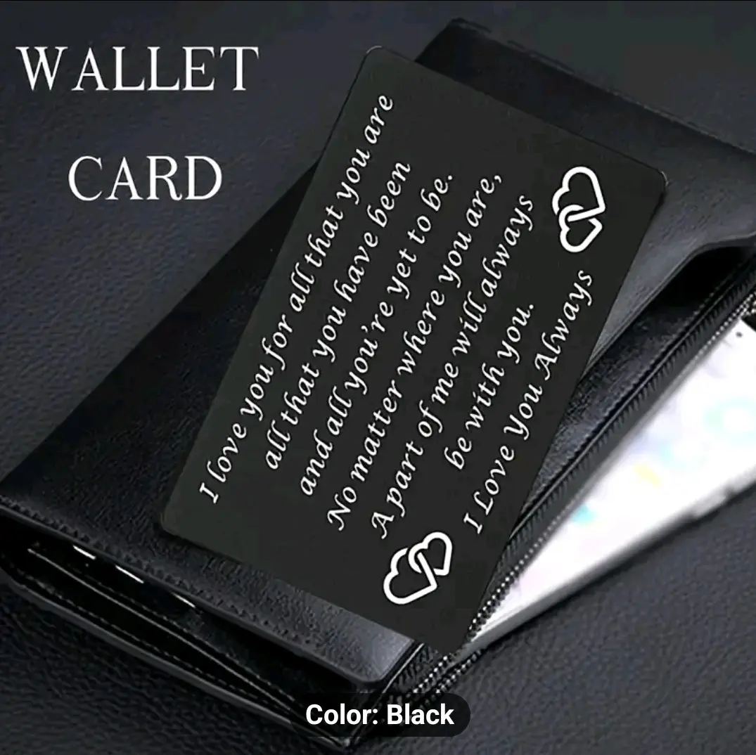 custom engraved love card