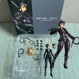 Ko Catwoman Revoltech Amazing Yamaguchi Selina Kyle Batman Series Action Figure Model Toys Collectible Joint Movable Desk Decor