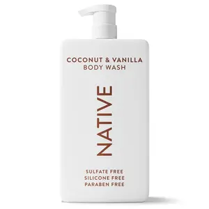 Native Body Wash, Coconut & Vanilla, Sulfate Free, for Men & Women, 36 fl oz