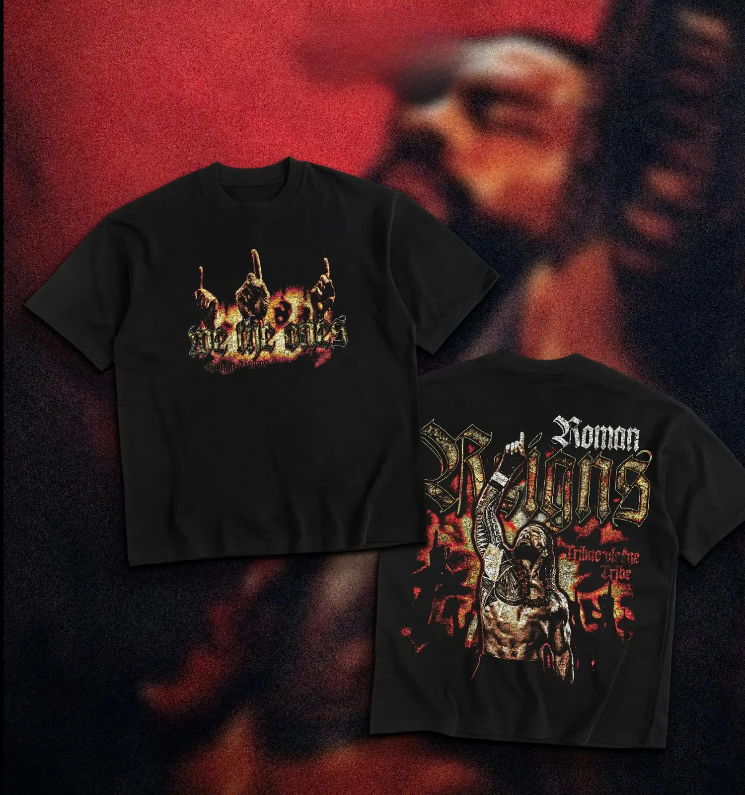 [WWE ] Roman Reigns Vintage Tee, Tribal Chief Wrestling Graphic Shirt, Head of the Table Champion Inspired Apparel