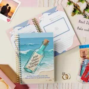 100 Date Ideas Scrapbook - An Interactive A5 Spiral Journal for Couples to Log 100 Unique Adventures, Featuring Photo Slots and Writing Prompts, A Perfect Keepsake for a Lifetime of Love